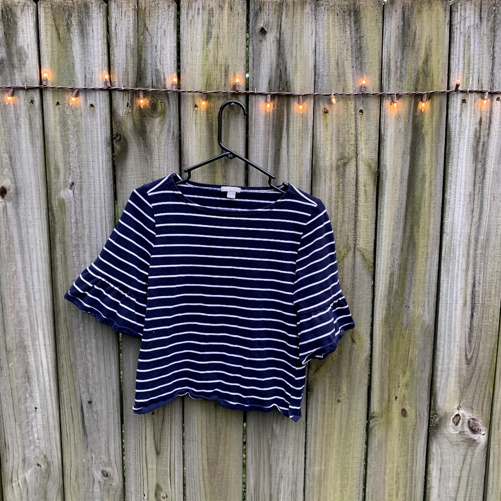 Ruffled Sleeve Top